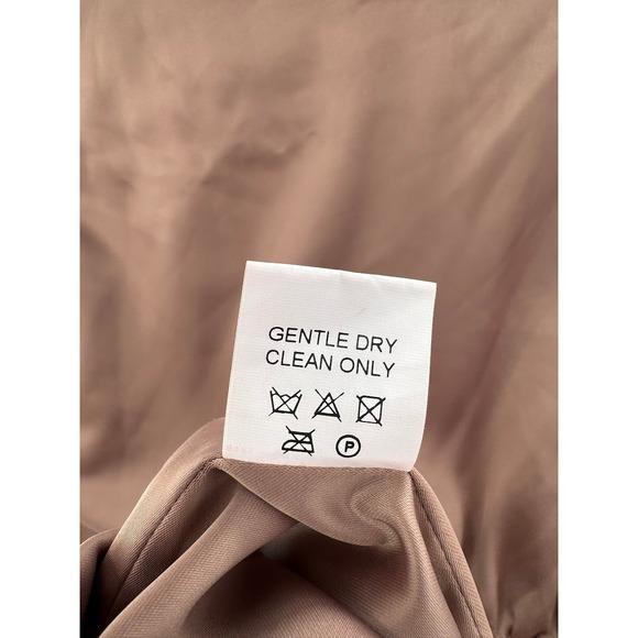 House of CB Eliott Rose Satin Lace Up Deep V-Neck Mini Dress Kimono Sleeve XS - Picture 7 of 7